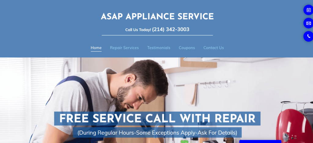 ASAP Appliance Service Homepage