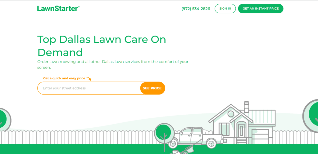 Lawnstarter Lawn Care Service Homepage
