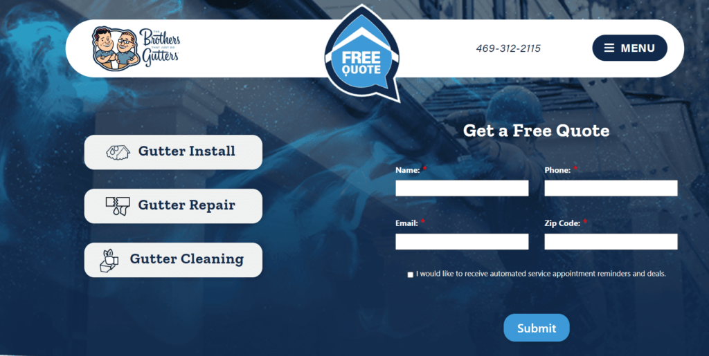The Brothers That Just Do Gutters Homepage