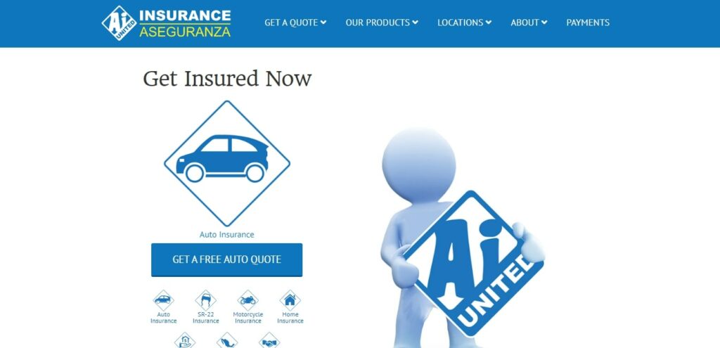 Ai United Insurance Homepage
