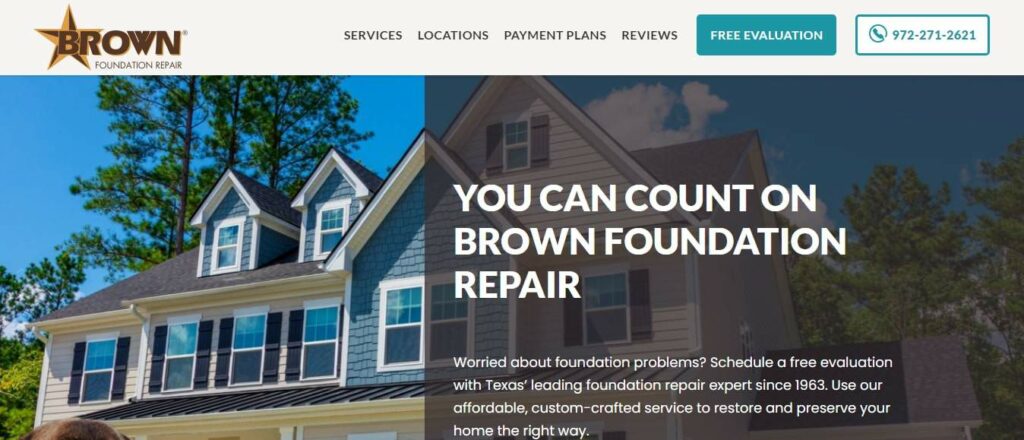 Brown Foundation Repair Homepage