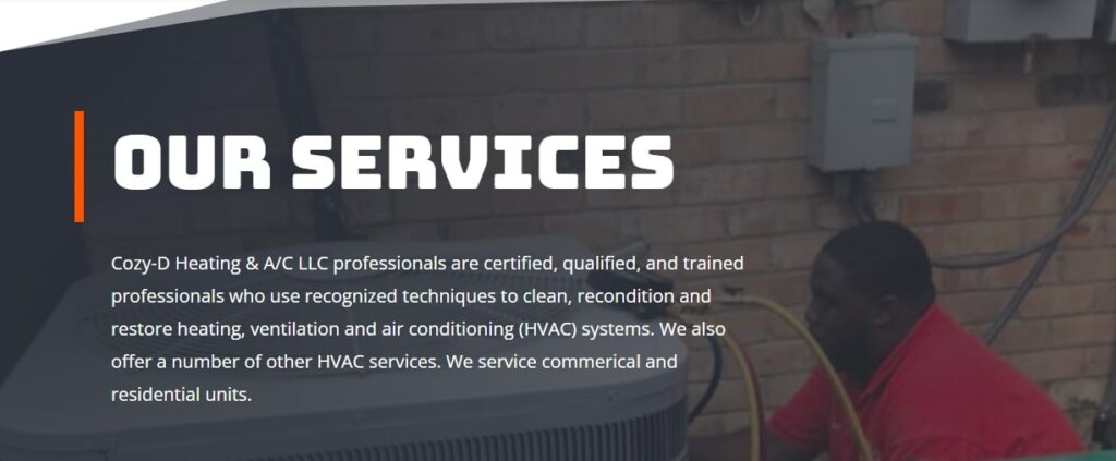Cozy-D Heating & AC Homepage