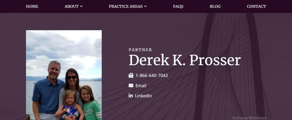 Derek Prosser I Toronjo & Prosser Law Homepage