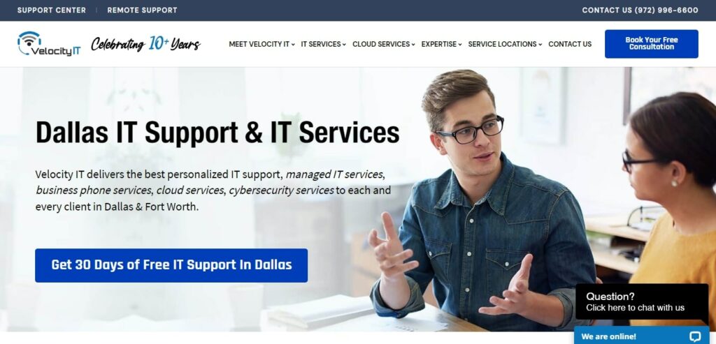 IT Services In Dallas By Velocity IT Homepage