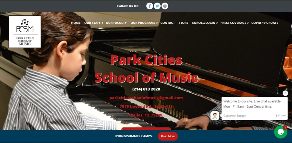Park Cities School of Music Homepage