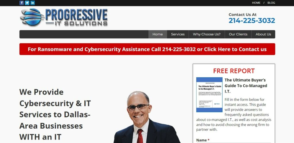 Progressive IT Solutions Homepage