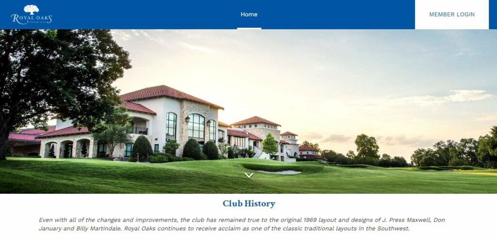 Royal Oaks Country Club Homepage