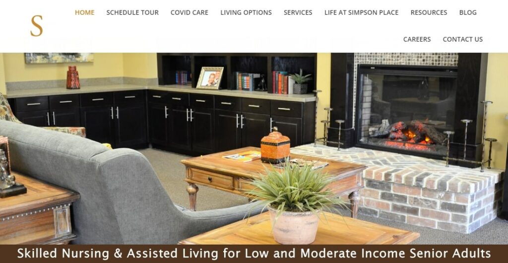 Simpson Place Assisted Living Homepage
