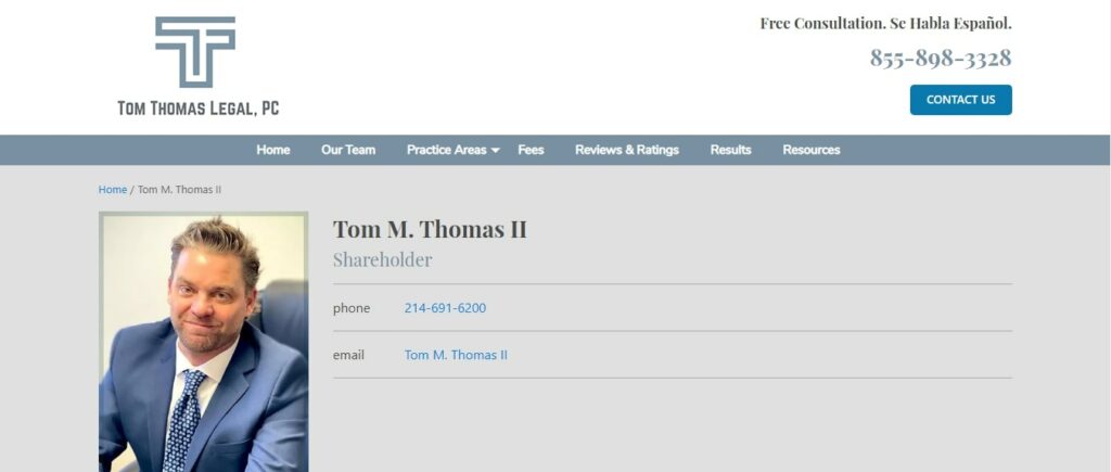 Tom Thomas I Tom Thomas Legal, P.C. Homepage