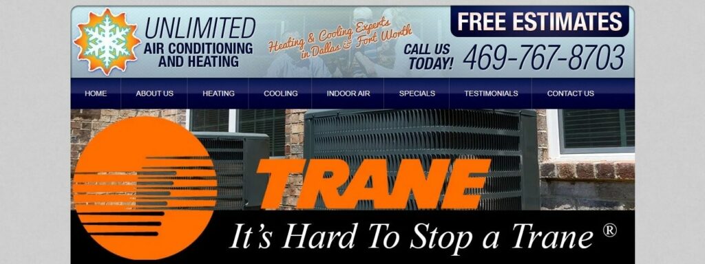 Unlimited Air Conditioning and Heating Homepage