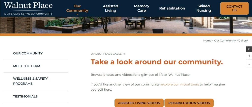 Walnut Place Homepage