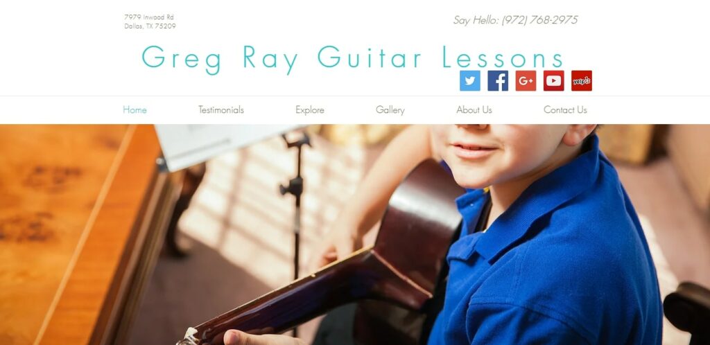 Greg Ray Guitar Lessons Homepage