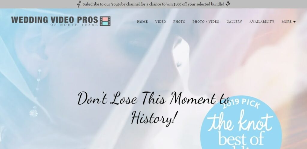 Wedding Video Pros NTX Homepage