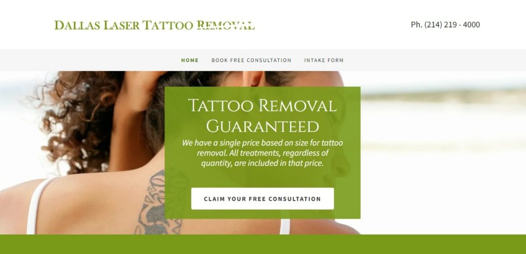 Dallas Laser Tattoo Removal Homepage
