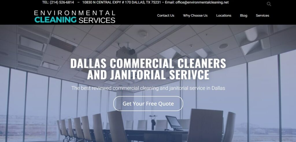 Environmental Cleaning Services Homepage