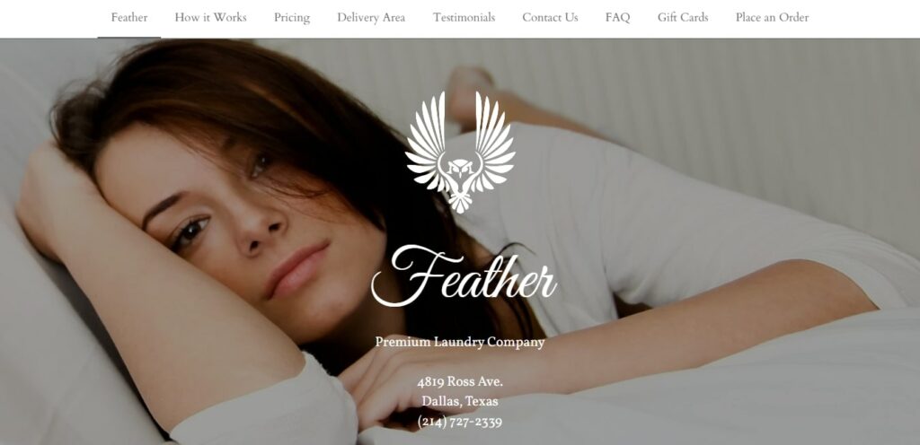 Feather Laundry Homepage