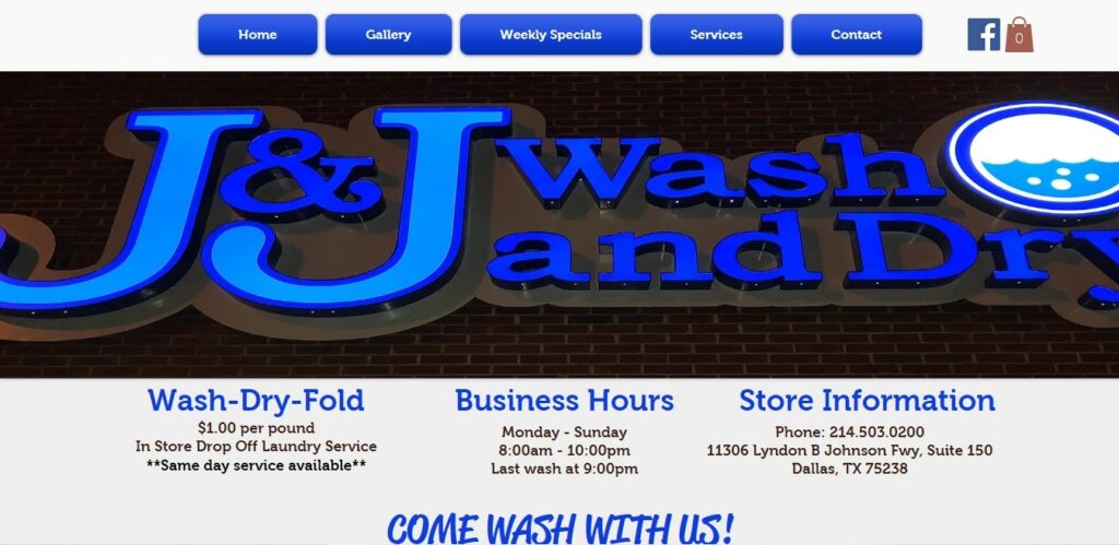 J&J Wash and Dry Homepage