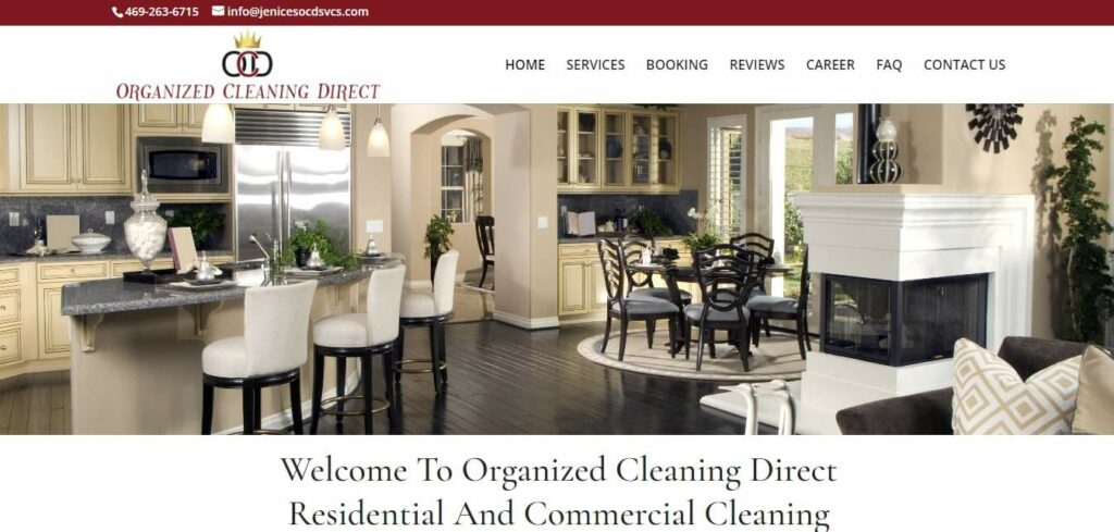 Jenice's O.C.D. Services Residential and Commercial Cleaning Homepage