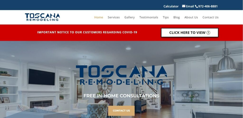 Toscana Remodeling Homepage