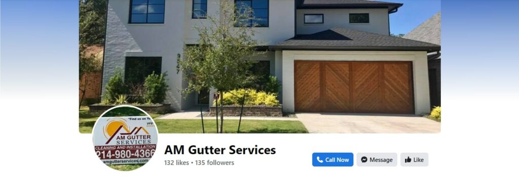 AM Gutter Services' Homepage