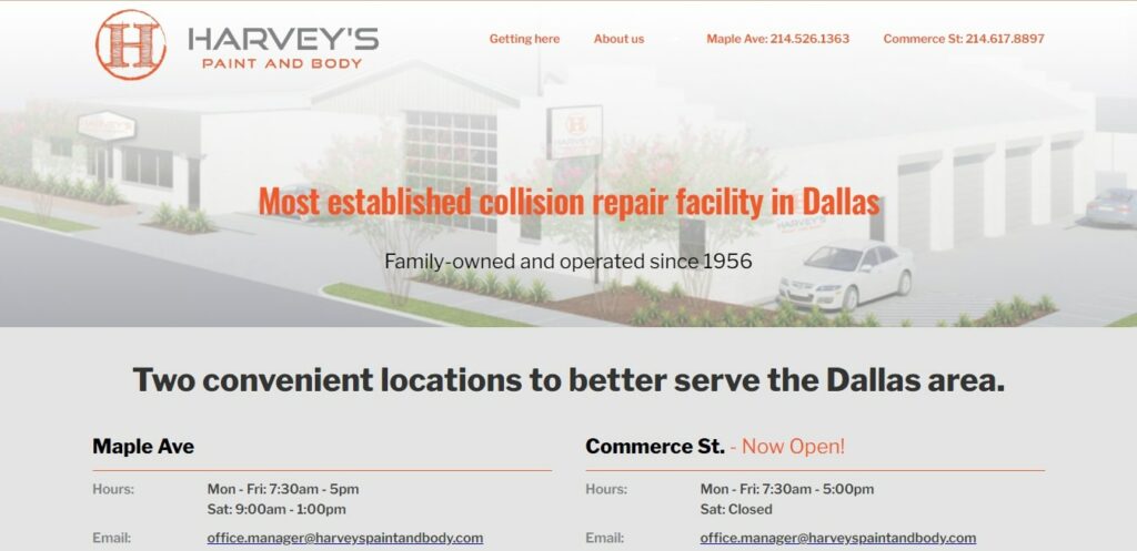 Harvey’s Paint & Body's Homepage