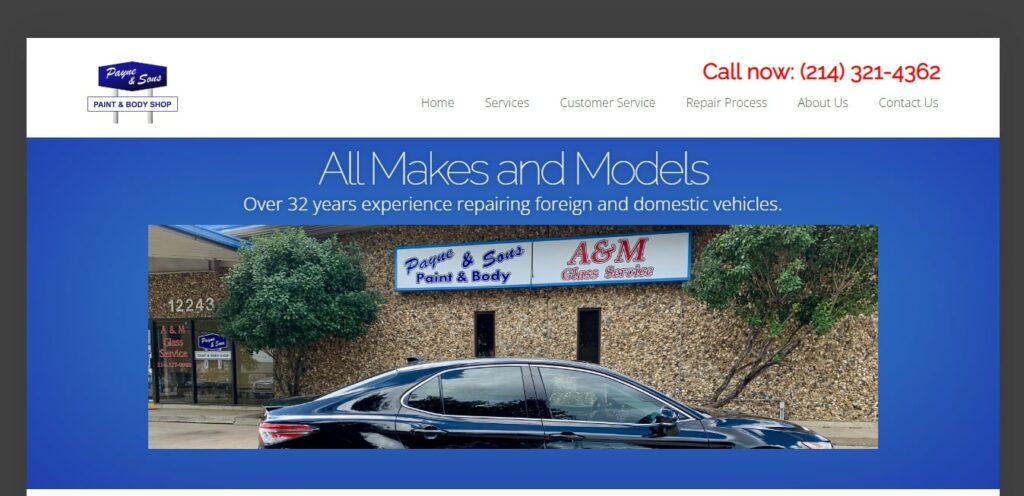 Payne & Sons Paint & Body Shop's Homepage