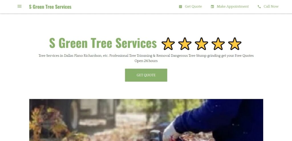 S Green Tree Services' Homepage