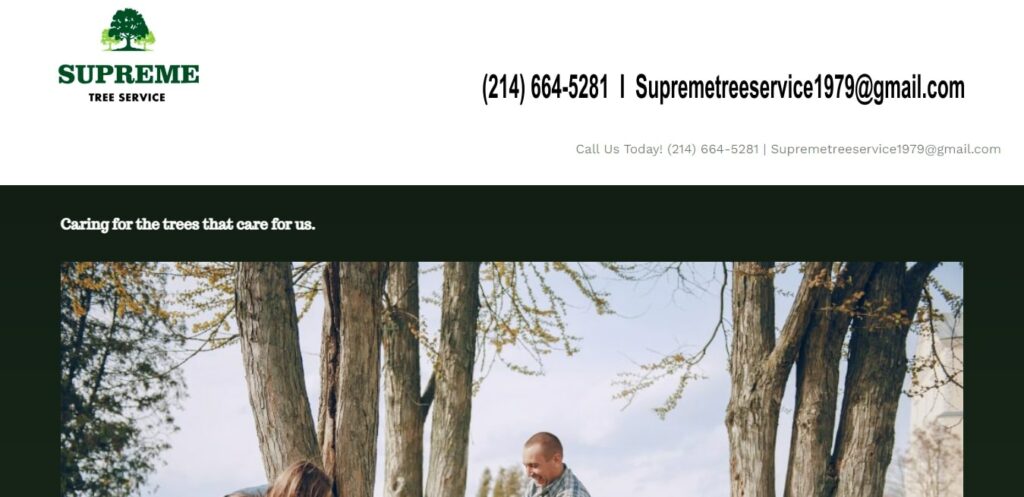 Supreme Tree Service DFW's Homepage