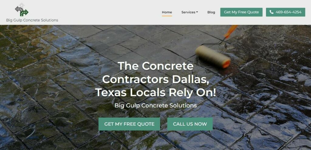 Big Gulp Concrete Solutions' Homepage