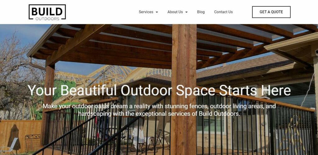 Build Outdoors Fence & Deck Company's Homepage