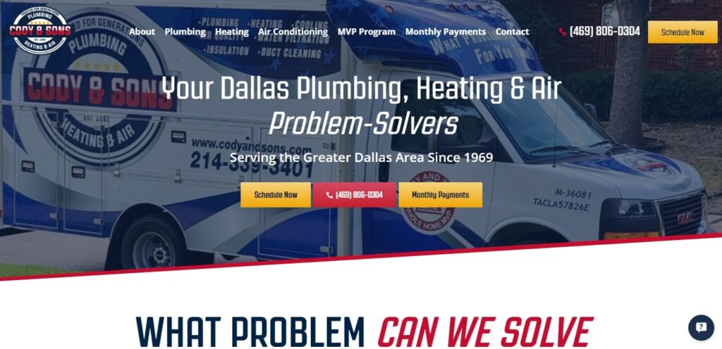 Cody & Sons Plumbing, Heating & Air's Homepage
