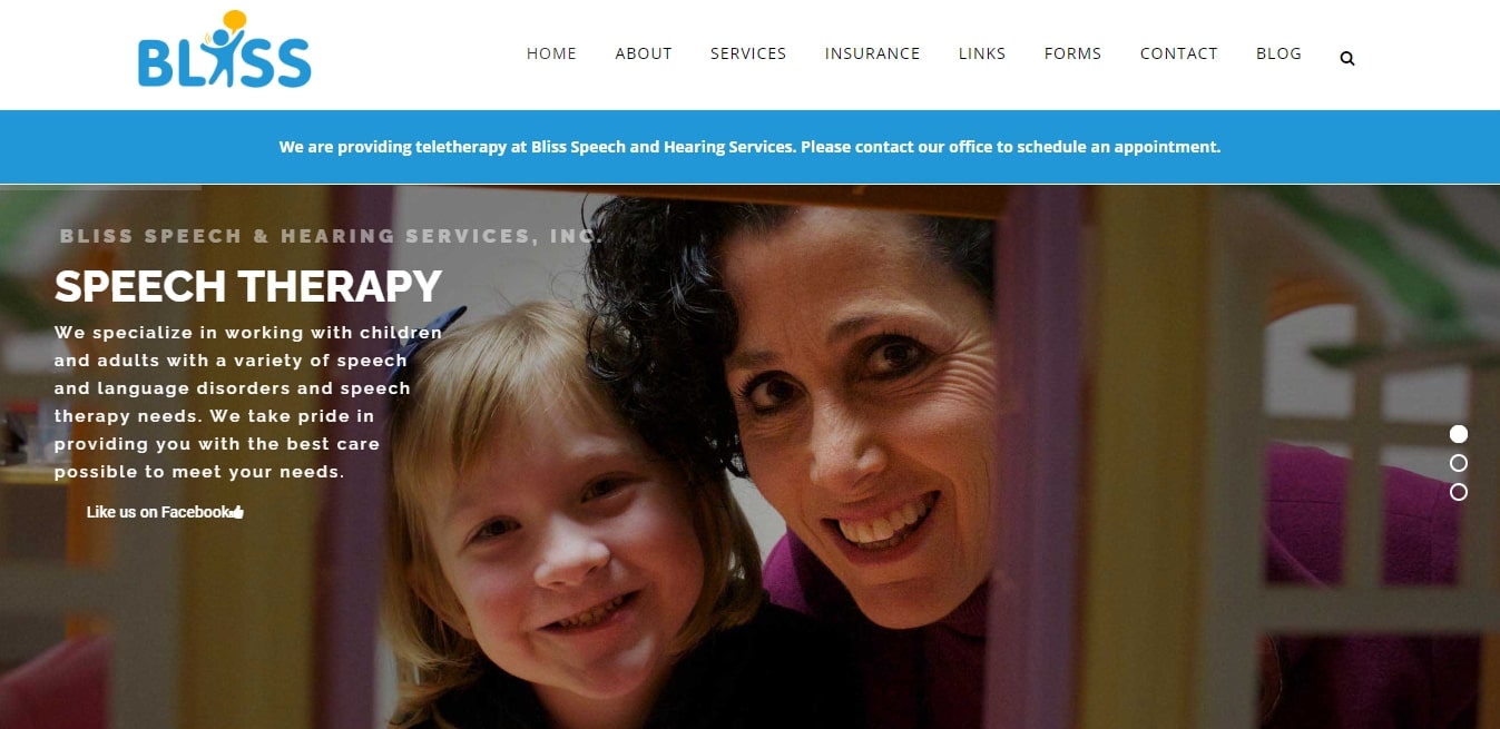 Bliss Speech and Hearing Services' Homepage