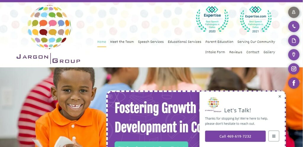 Jargon Group Speech and Educational Therapy Clinic's Homepage