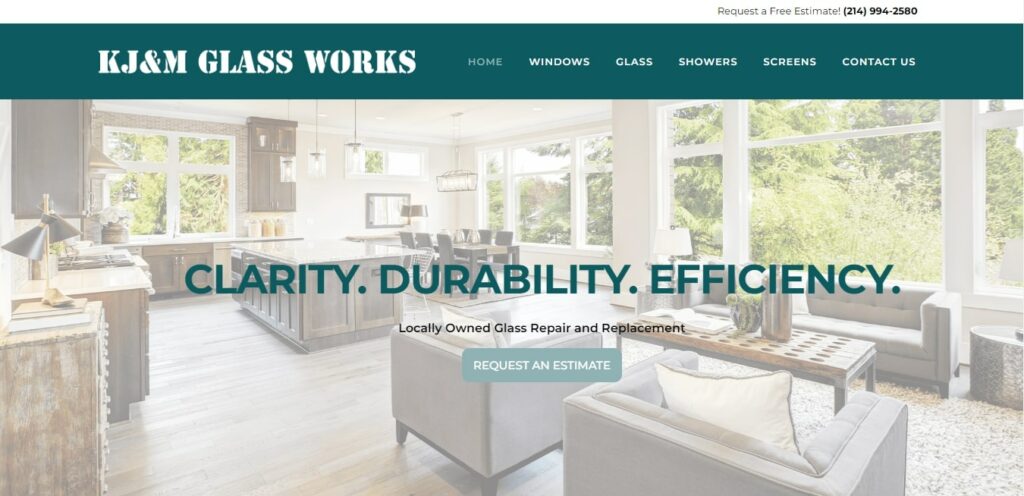 KJ&M Glass Works' Homepage
