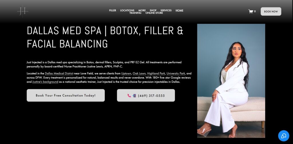 just injected homepage