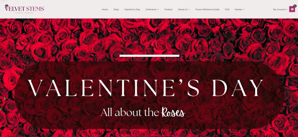 velvet stems homepage