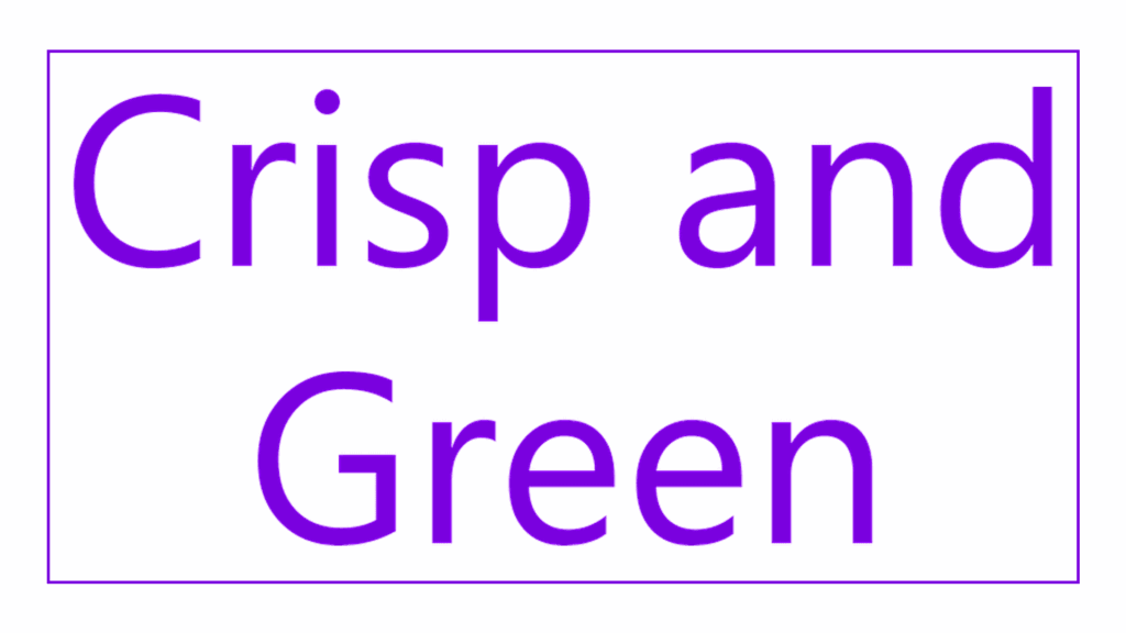 crisp-and-green